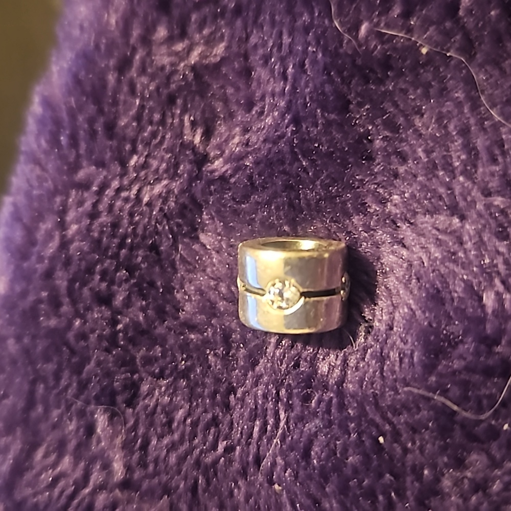 Pandora Silver and CZ Bead